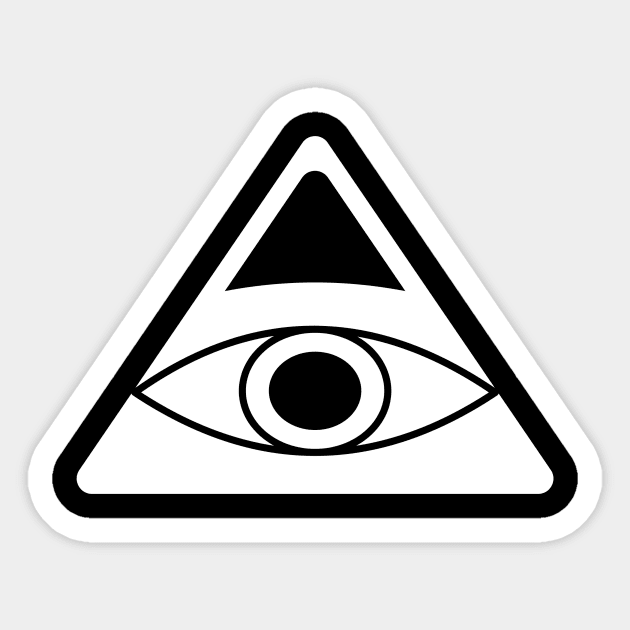 All Seeing Eye Sticker by HBfunshirts